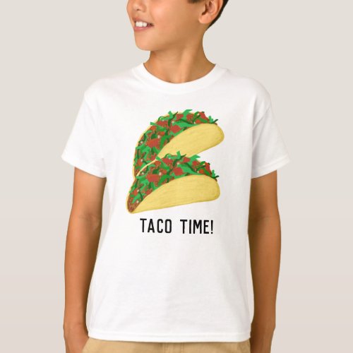 ITS TACO TIME cute tacos T_Shirt