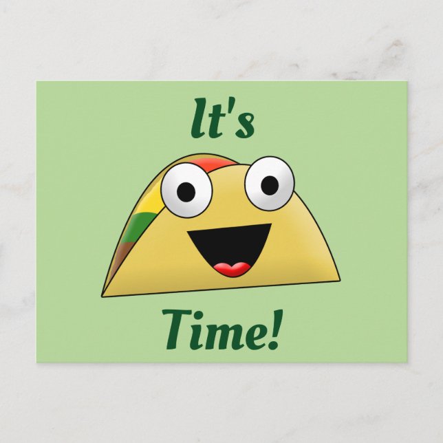 It's Taco Time | Taco Party Fiesta Invitation (Front)