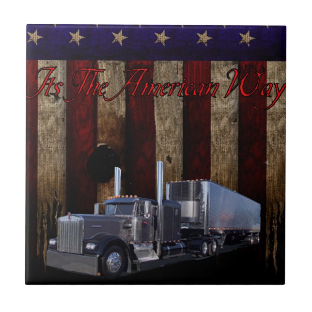 It's the American Way Ceramic Tile (Front)