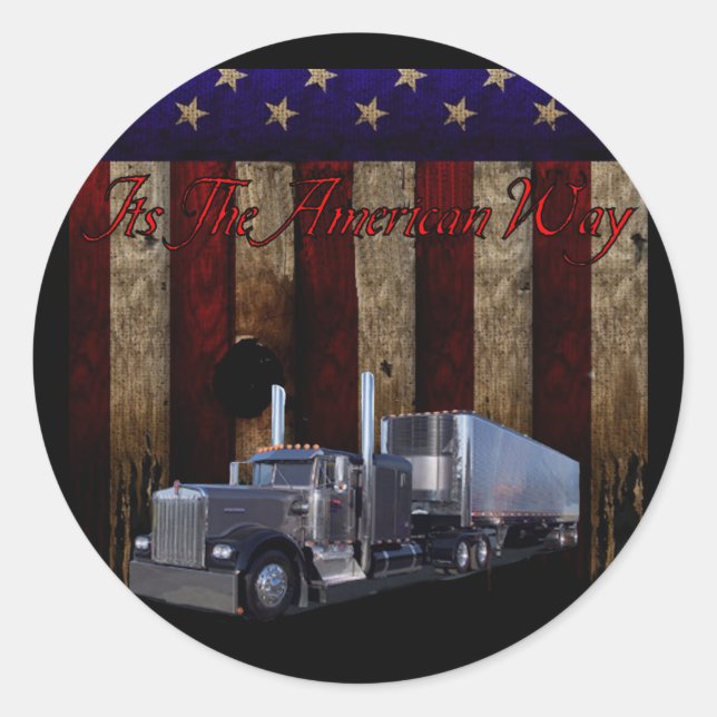 It's the American Way Classic Round Sticker (Front)