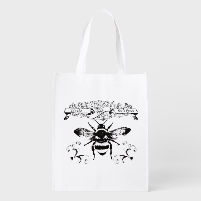 It's the bee's knees grocery bag (Back)