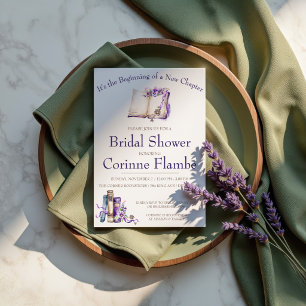 It's the Beginning of a New Chapter, Bridal Shower Invitation