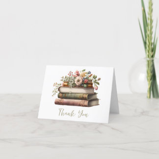It's the Beginning of a New Chapter Bridal Shower Thank You Card