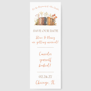 It's the Beginning of a New Chapter Save the Date Bookmarks