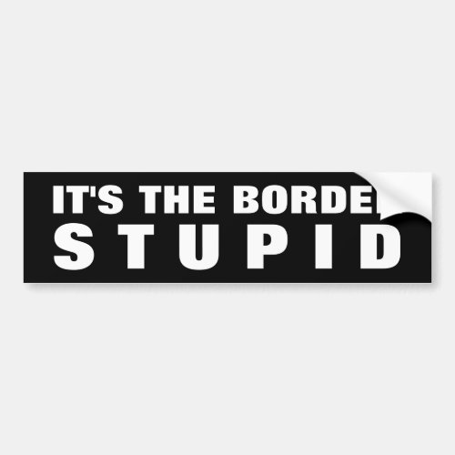 Its The Border Stupid Bumper Sticker