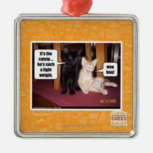 It's the catnip metal ornament