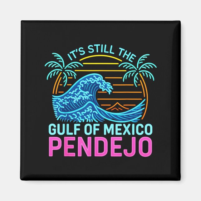Its The Gulf Of Mexico Pendejo Beach Funny Spanish Magnet (Front)