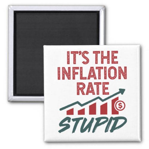 Its the Inflation Rate Stupid Funny Bad Economy Magnet