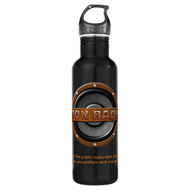 It's the IronRadio sports bottle! Stainless Steel Water Bottle (Front)