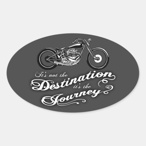 Its the Journey Oval Sticker