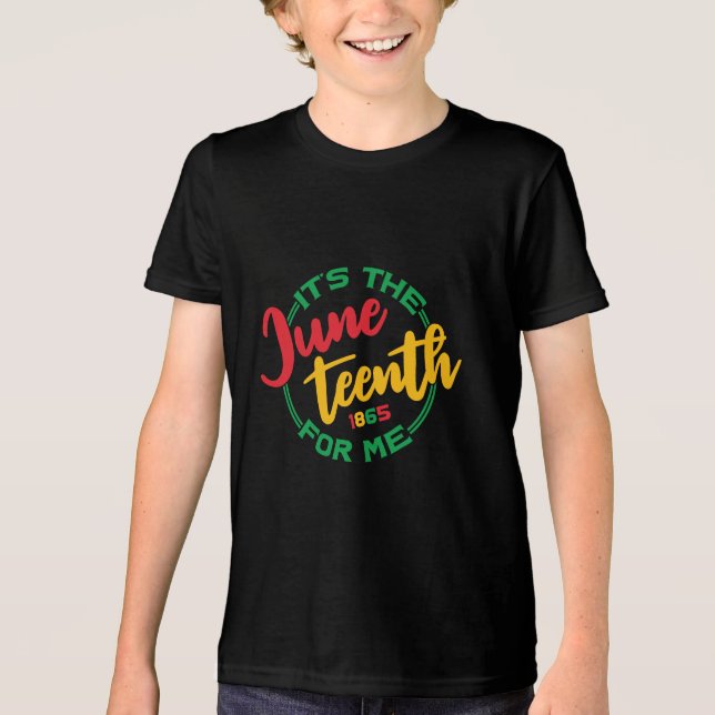 It's the Juneteenth Tri-Blend Shirt (Front)
