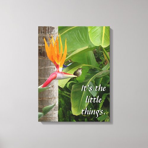 Its the Little Things Canvas Print