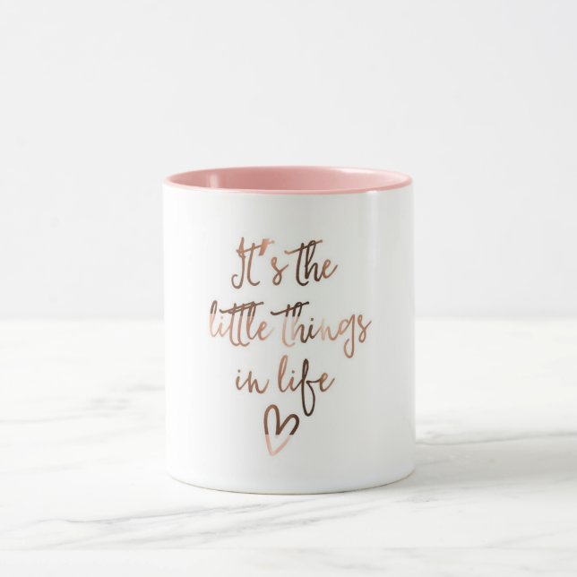 "It's the little things in life" coffee mug (Center)