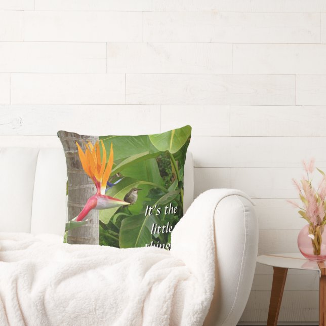 It's the Little Things Throw Pillow (Couch)