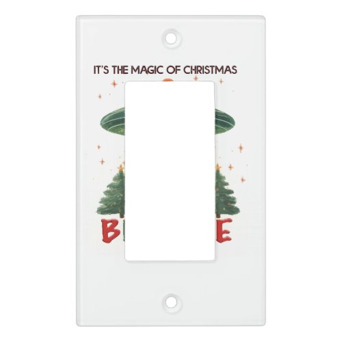 Its The Magic OF Chrismas Believe Light Switch Cover