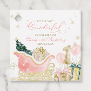 It's The Most Onederful Time of the Year Birthday Favor Tags