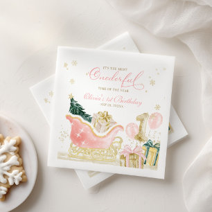 It's The Most Onederful Time of the Year Birthday Napkins