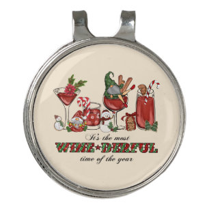 It's the Most Wine-derful Time Golf Hat Clip