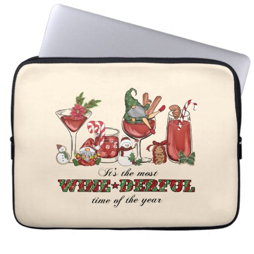 Its the Most Wine_derful Time Laptop Sleeve
