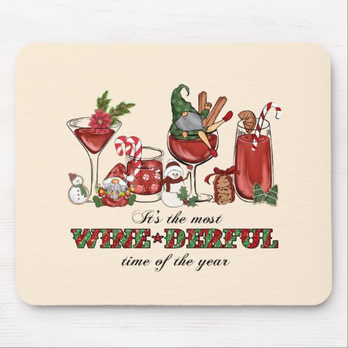 Its the Most Wine_derful Time Mouse Pad