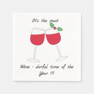 It's the most Wine-derful time of the Year Napkins