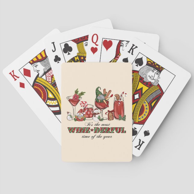 It's the Most Wine-derful Time Poker Cards (Back)