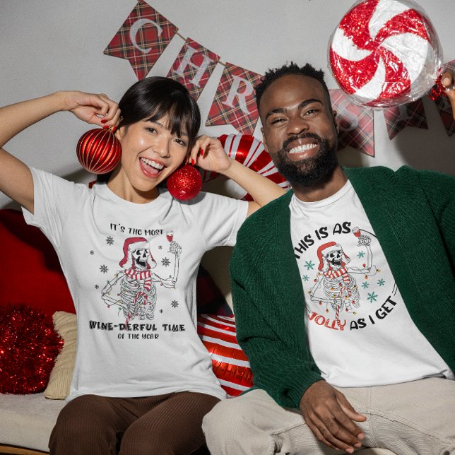 It's the Most Wine-derful Time Skeleton Funny Wine T-Shirt (Creator Uploaded)