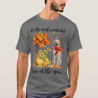Its The Most Wonderful Autumn Time Labrador Pumpki T-Shirt