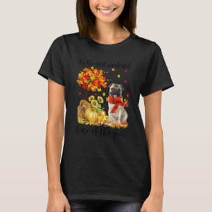 It's The Most Wonderful Autumn Time Pug Pumpkin T-Shirt