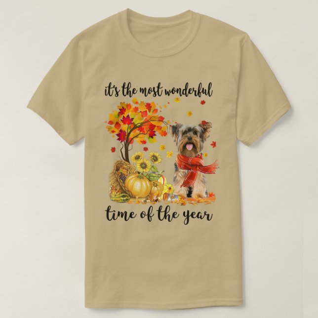 It's The Most Wonderful Autumn Time Yorkshire Pump T-Shirt (Design Front)