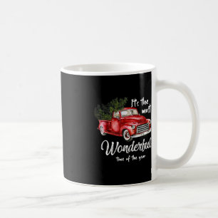 Its The Most Wonderful Christmas Of Year  Red Truc Coffee Mug