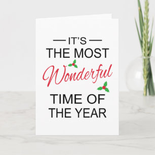 It's The Most Wonderful Time Christmas Card