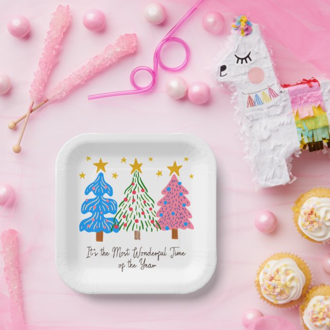 It's The Most Wonderful Time Christmas  Paper Plates (Party)