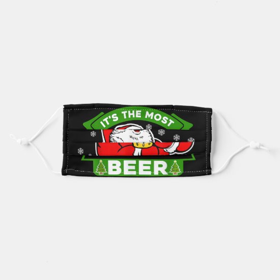 Its The Most Wonderful Time For A Beer Adult Cloth Face Mask
