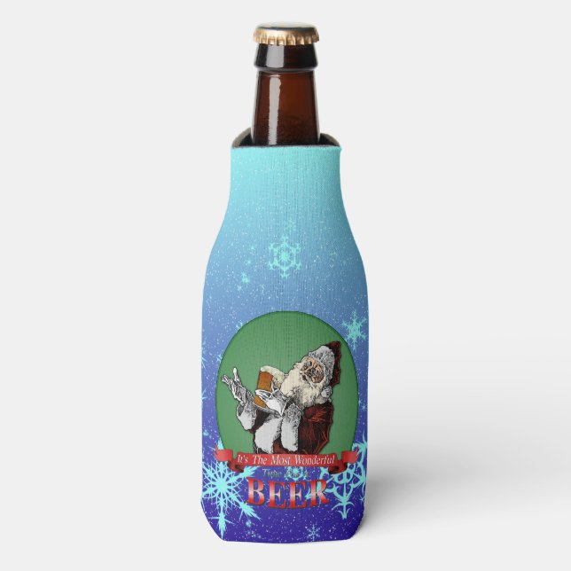 Its The Most Wonderful Time For A Beer Bottle Cooler (Bottle Front)