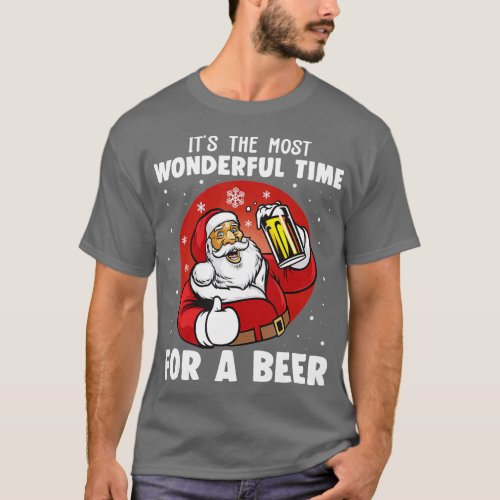 Its The Most Wonderful Time For A Beer Christmas S T_Shirt