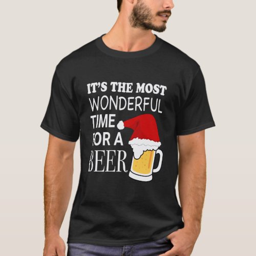 ItS The Most Wonderful Time For A Beer Christmas T_Shirt