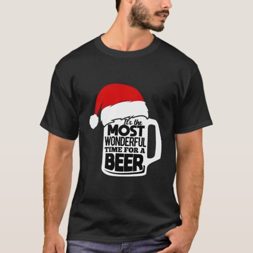 ItS The Most Wonderful Time For A Beer Christmas  T_Shirt