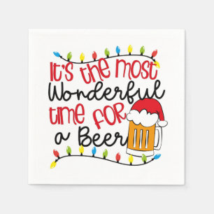 Its the Most Wonderful Time for a BEER Napkins
