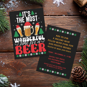 It's The Most Wonderful Time For A Beer Party Invitation