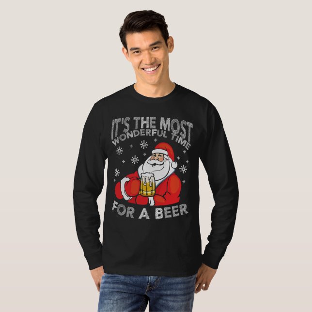 Its The Most Wonderful Time For A Beer T-Shirt (Front Full)