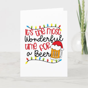 Its the Most Wonderful Time for a BEER Thank You Card