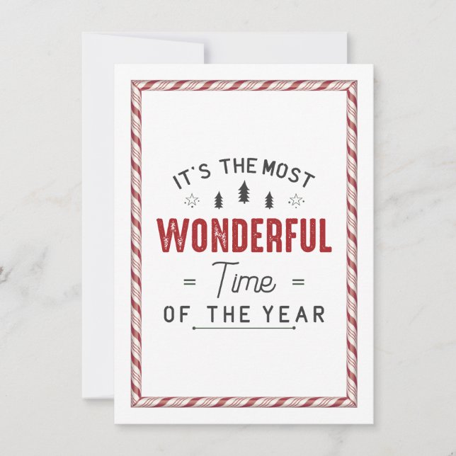 It's the Most Wonderful Time Invitation (Front)