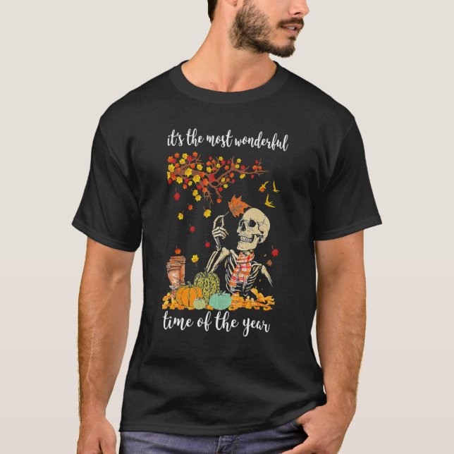 It's The Most Wonderful Time Of The Year Autumn Sk T-Shirt (Front)