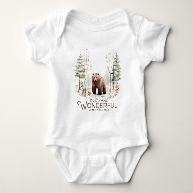 It's the Most Wonderful Time of the Year, Bear Baby Bodysuit (Front)
