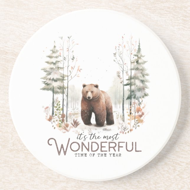 It's the Most Wonderful Time of the Year, Bear Coaster (Front)