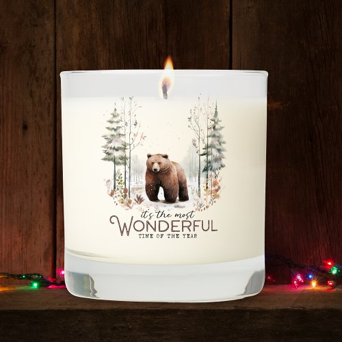 Its the Most Wonderful Time of the Year Bear Scented Candle