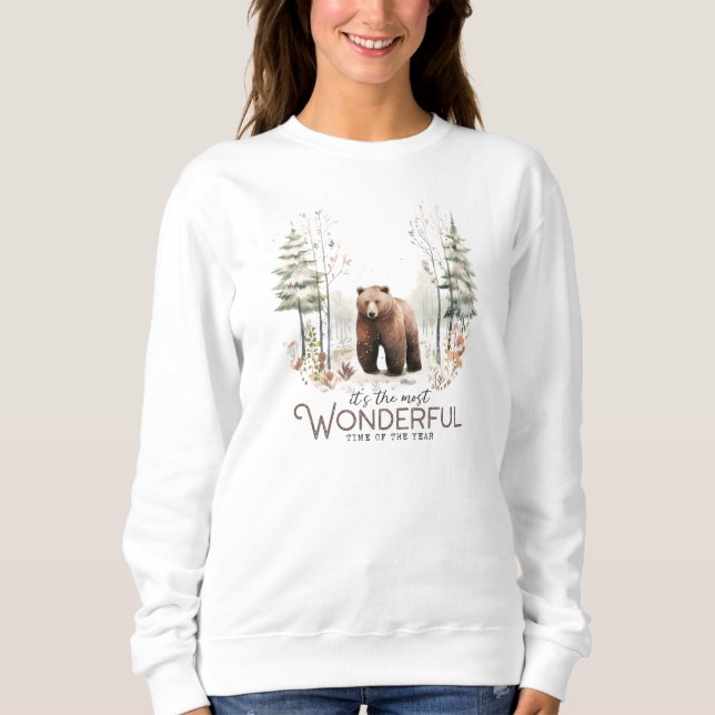 It's the Most Wonderful Time of the Year, Bear Sweatshirt (Front)
