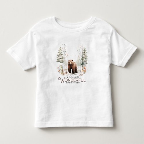 Its the Most Wonderful Time of the Year Bear Toddler T_shirt