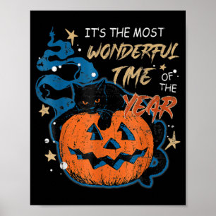 It's the Most Wonderful Time of the Year black cat Poster